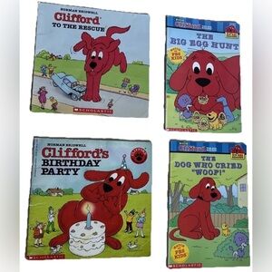 Scholastic Clifford The Big Red Dog Books (4)